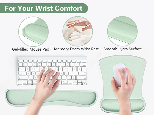 keyboard wrist rest and mouse pad