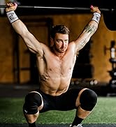 Element 26 Knee Wraps for Weightlifting - Compression Wrap Knee Support for Working Out, Powerlif...