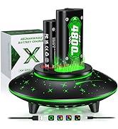 Upgraded Rechargeable Battery Pack for Xbox Controller,2x4800mWh Xbox Rechargeable Battery Pack W...