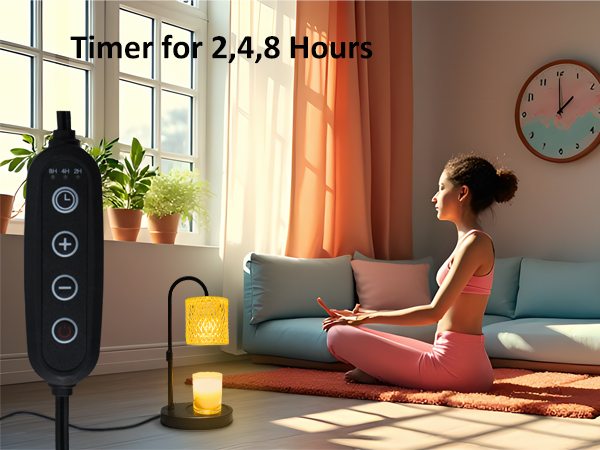 candle warmer lamp with timer