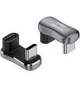 IYUANEPRO USBC 180 Degree Adapter 20Gbps 2 Pack, 180 Degree U Shape USB C Male to USB C Female Ad...