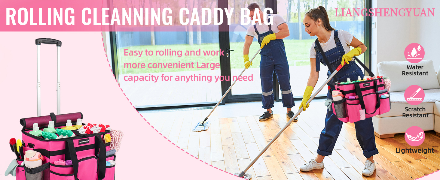 Large Rolling Cleaning Caddy