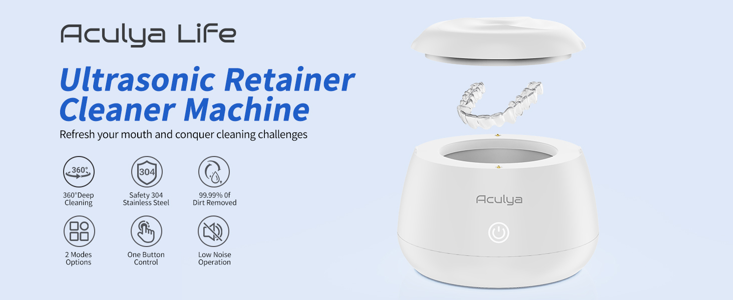 Ultrasonic denture cleaner