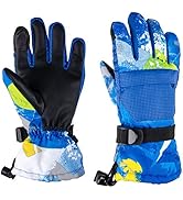 TRIWONDER Kids Ski Gloves Winter Warm Gloves Cold Weather Windproof Snowboard Snow Gloves Boys Girls