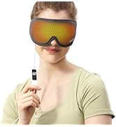 Heated Eye Mask, Warm USB Heat Eye Mask for Dry Eyes, Electrical Eye Heating Pad with Teperature ...