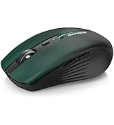 RAPIQUE Bluetooth Wireless Mouse – Bluetooth 5.1 & 2.4G Dual Connectivity, Rechargeable USB-C, Si...