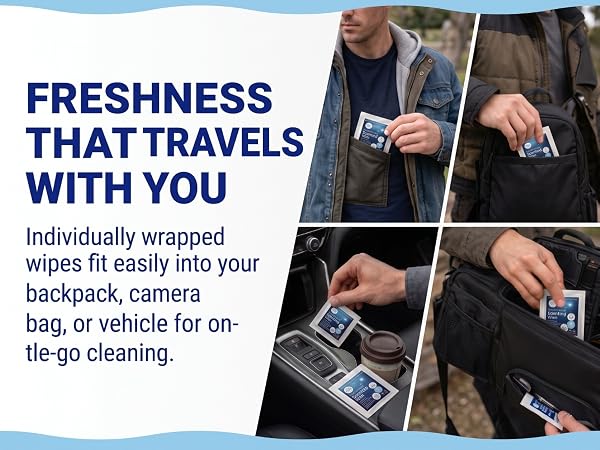 Lens and Screen Cleaning Wipes for Eyeglasses, Touch Screens, Cameras, Anti-Fog,
