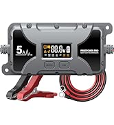 5A Car Battery Charger, 12V 6V Trickle Charger for Car Motorcycle Battery, Automobile Battery Mai...