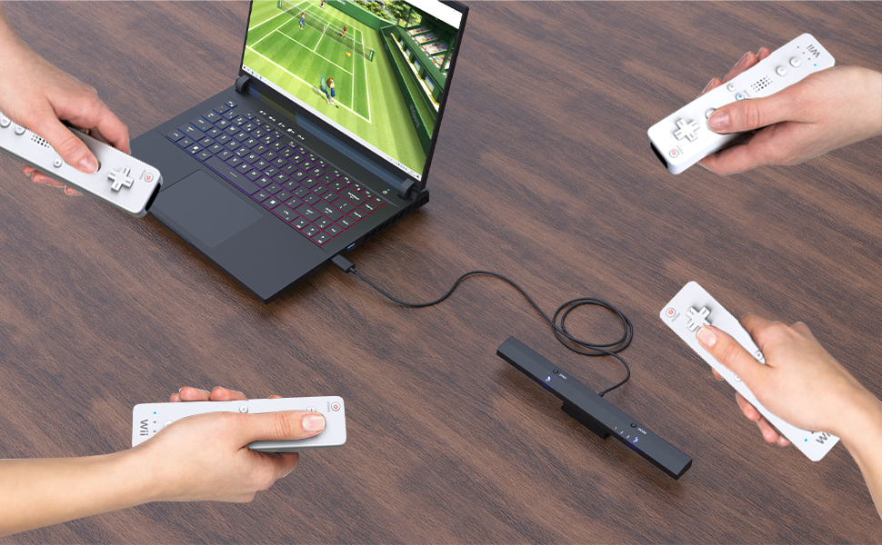 MAYFLASH W010 Wireless Sensor Dolphinbar for PC USB Wii Remote Adapter Used on PC Windows