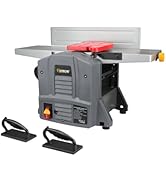 Hoteche 8-Inch Bechtop Jointer&amp;Planer - 13-Amp Variable Speed Jointer Planer Combo with Extendabl...