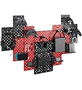 PEGZONE Controller and Headphone Holder Wall Mount, Modular Gaming Pegboard with Accessories, Con...