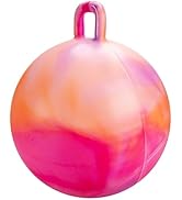 INPODAK Hopper Ball Bouncy Ball with Handle for Kids Hippity Hop Sit on Jumping Bouncer 18 Inch B...