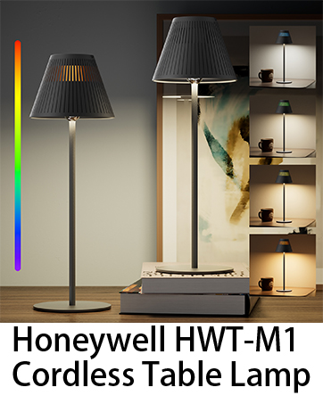 Honeywell HWT-M1 Cordless Table Lamp Black