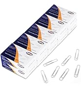 DANRONG Nonskid Jumbo Paper Clips, 1000 PCS (2 Inch) Large Paperclips Silver Clips for Paperwork ...