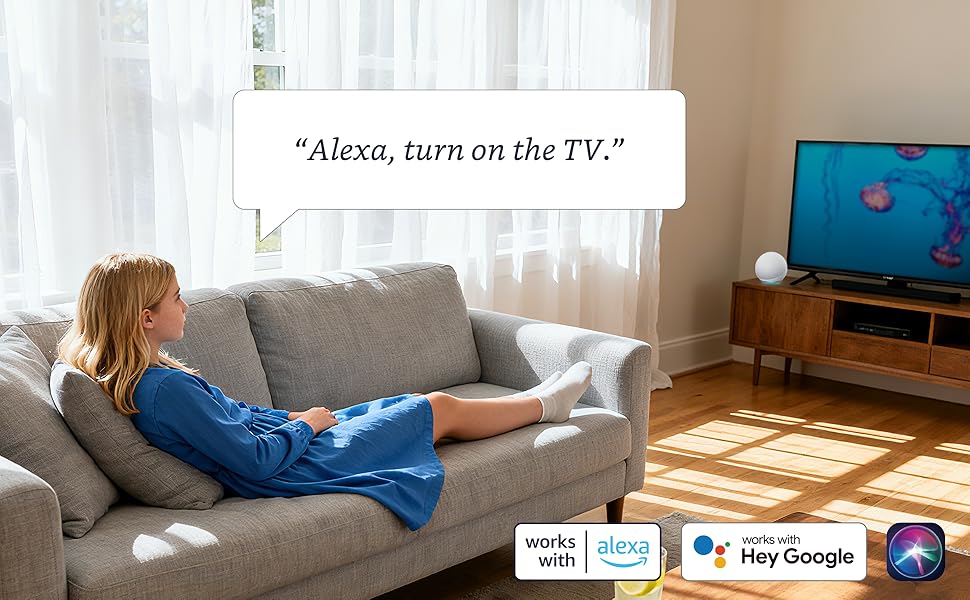Alexa, turn on the TV.