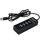 USB Hub Multi USB Splitter USB 3.0 Port Extender Hub with 4 Ports, USB Extension Cable Super Spee...