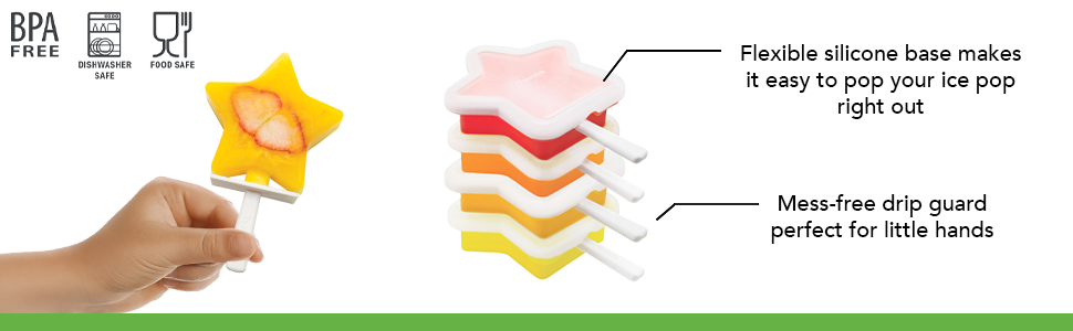Replacement Character Fresh Molders Popicle Popsicke Watermelon Banana Cubes Fruitsicle Silicons