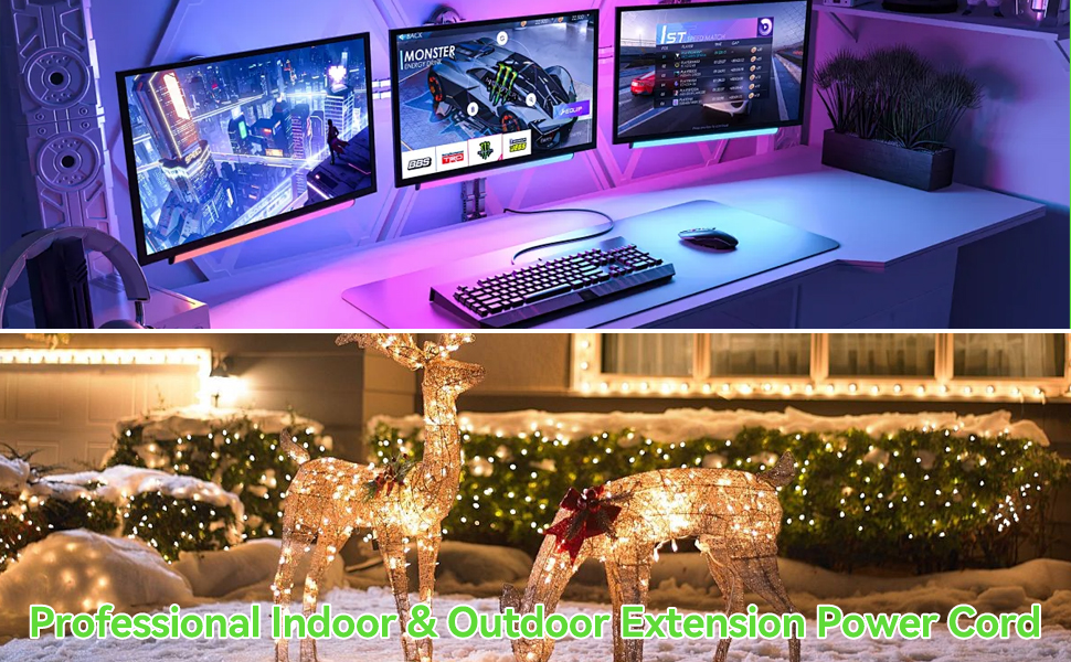 white extension cord