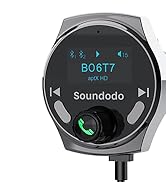 Soundodo Bluetooth Aux Adapter for Car, Aux Bluetooth Receiver with USB Car Charger, Support Musi...