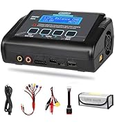 LiPo Battery Charger, 150W 10A RC Balance Fast Battery Charger Discharger for 1S-6S LiPo/Li-ion/L...