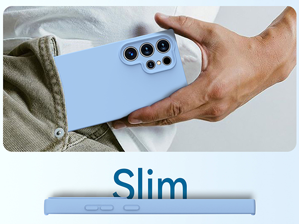 galaxy s24 ultra case liquid silicone slim rubber gel