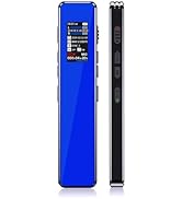 Digital Voice Recorder with Playback – 1536Kbps HD Lossless Recording, Voice Activated Recorder w...