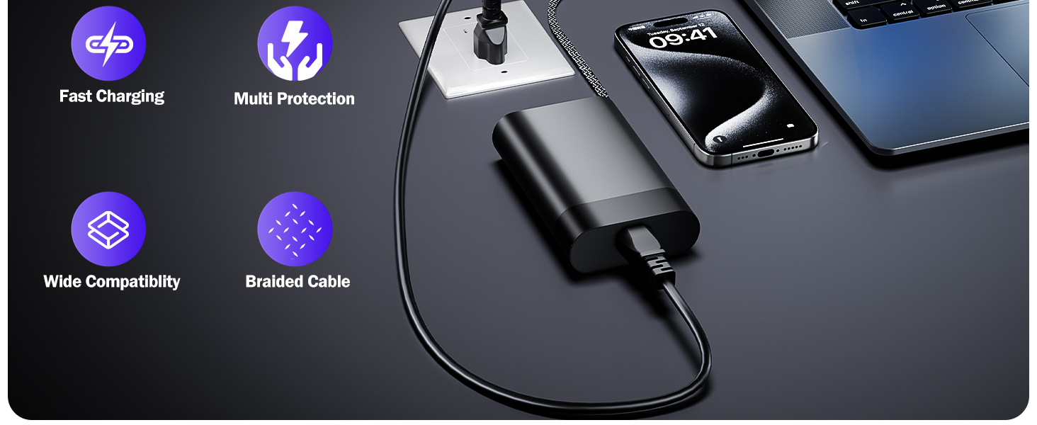 65W USB C Laptop Charger