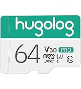 Hugolog 64GB Micro SD Card, Micro SDXC UHS-I Memory Card – 95MB/s,633X,U3,C10, Full HD Video V30,...