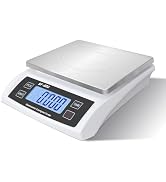 Puozult Digital Kitchen Scale 30kg/66lb Large Food Scale for Baking Cooking Stainless Bread Scale...
