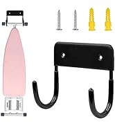 Alpinista Ironing Board Hanger Iron Board Wall Mount for Laundry Rooms, Black