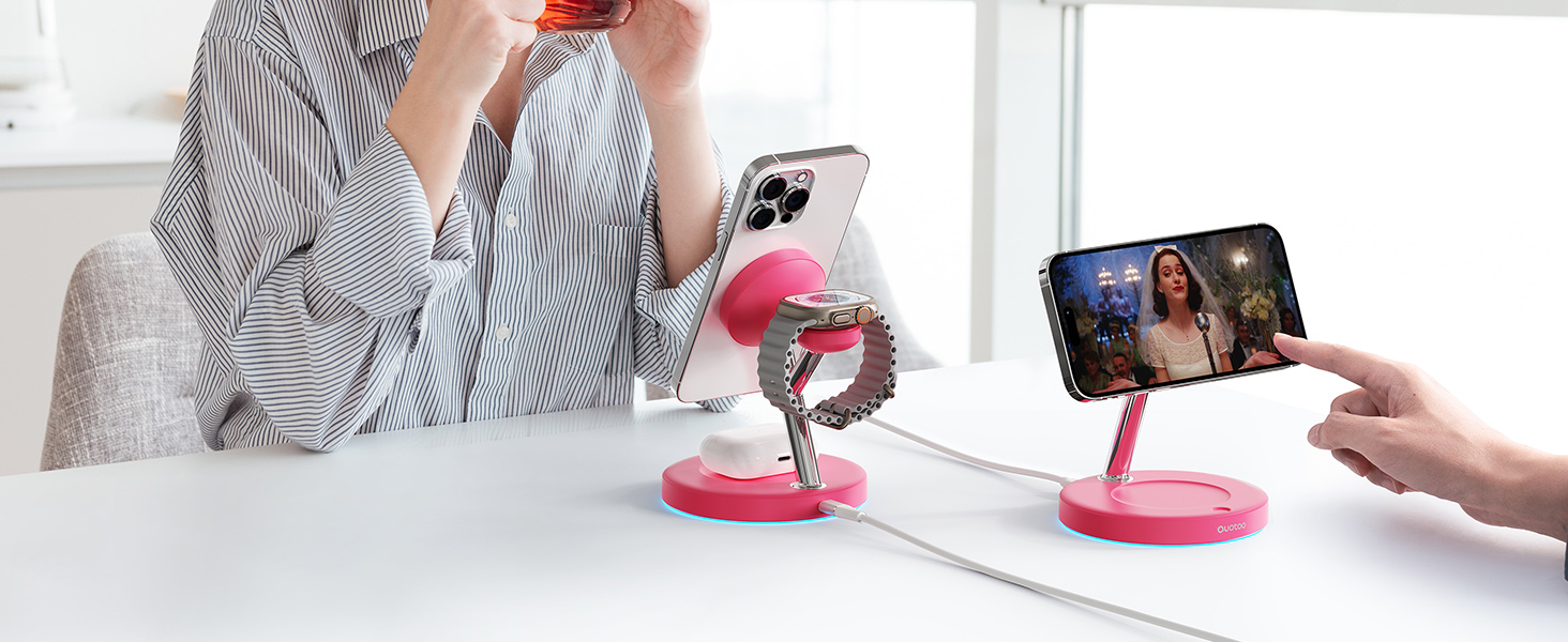 apple phone and watch charging station