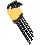 Fancytool Allen Wrench Set Hex Key Set Ball End Long Arm – 9PCS Metric Hex Key Set, Cr-V Steel, 1...