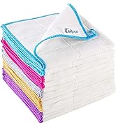 10 Pcs Kitchen Dish Cloths Set, Premiunm Bamboo Fiber Dishcloth Towels. Reusable and Absorbent Di...