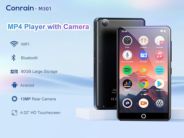 mp3 player with Bluetooth and wifi