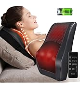 Neck Back Massager with Heat, FSA HSA Eligible, Adjustable Cordless Electric Massagers, 3D Shiats...