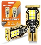 SEALIGHT 921 LED Bulb Reverse Light 500% Super Bright T15 Reverse Light Bulb 3030-SMD Chipsets Ca...