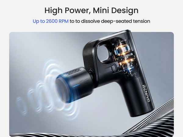 Mini Massage Gun with Heat and Cold Therapy Professional Deep Tissue Handheld Massager