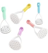 1Pc Random Color Manual Silicone Potato Masher, Cooking Utensils Masher, Mini Potato Masher for N...