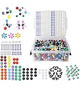 YCWF Molecular Model Kit,974 Pcs Molecular and Atomic Model Kit for Organic and Inorganic Chemist...