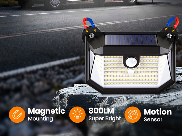 magnetic solar lights