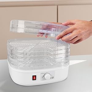NutriChef Food Dehydrator Machine - Professional Electric Multi-Tier Food Preserver