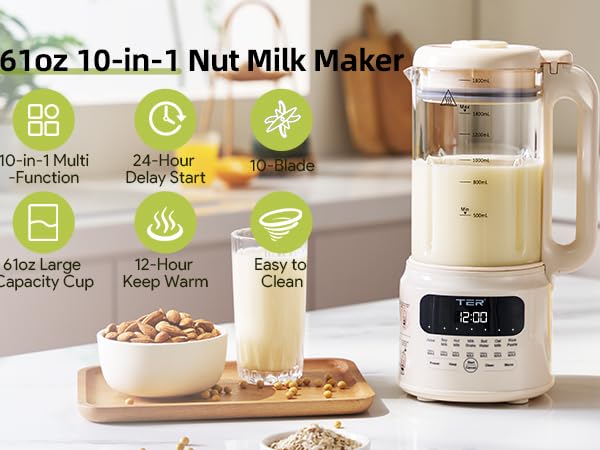 60oz 10-in-1 Nut Milk Maker