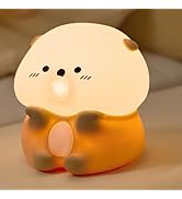 gofuch Bubble Blowing Otter Night Light, 3-Level Dimmable USB Rechargeable Lamp with Timer, Sooth...