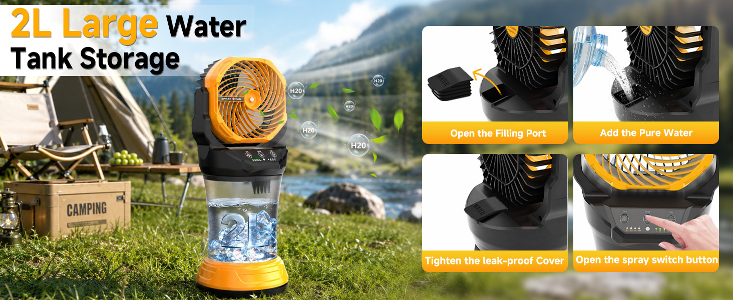 Portable Misting Fan