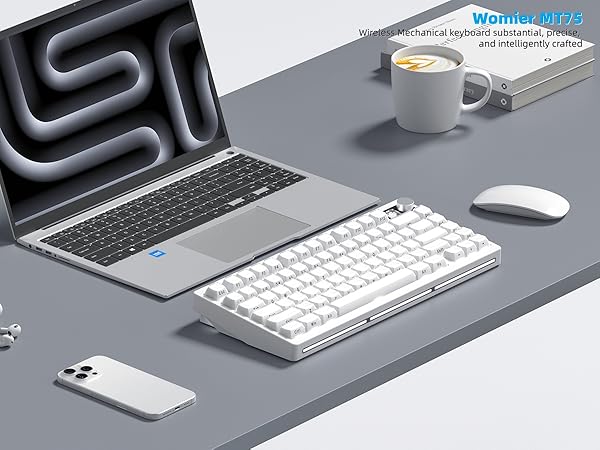 MT75 75% Wireless Mechanical Gaming Keyboard, Keyboard custom