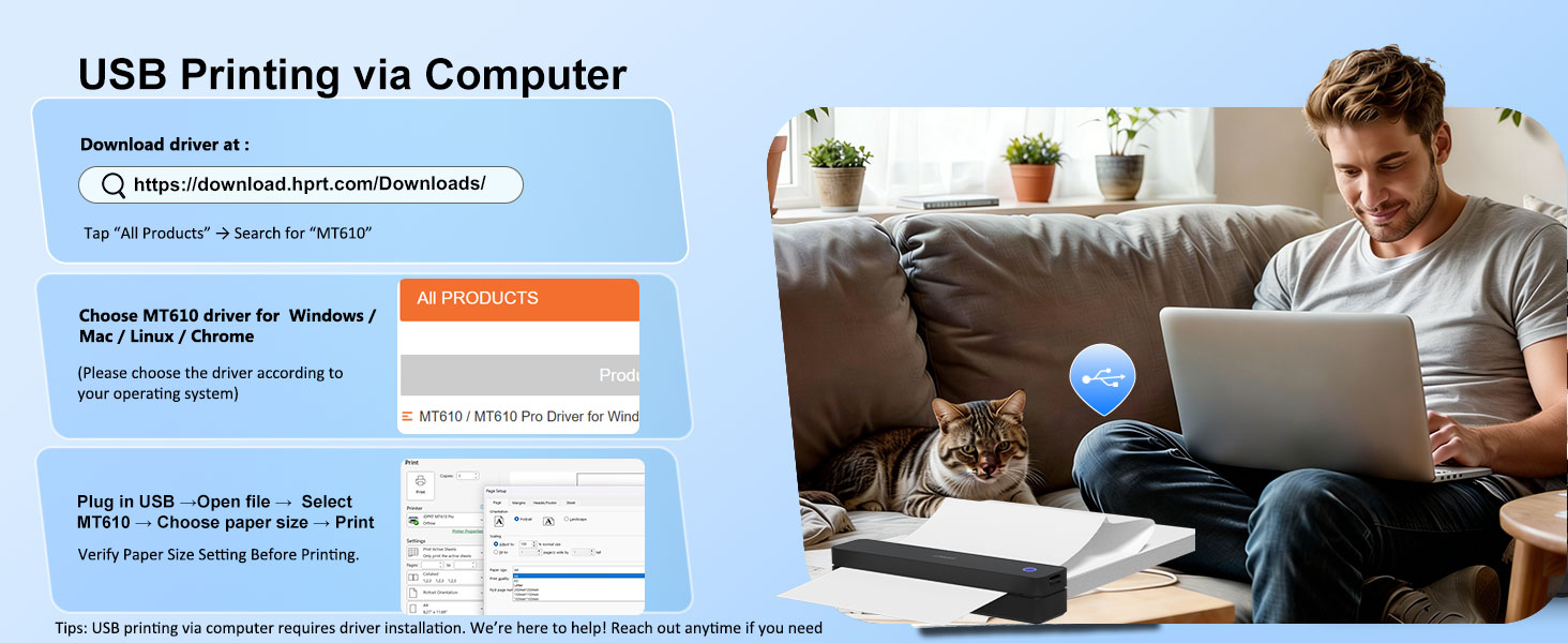 portable printer for laptop