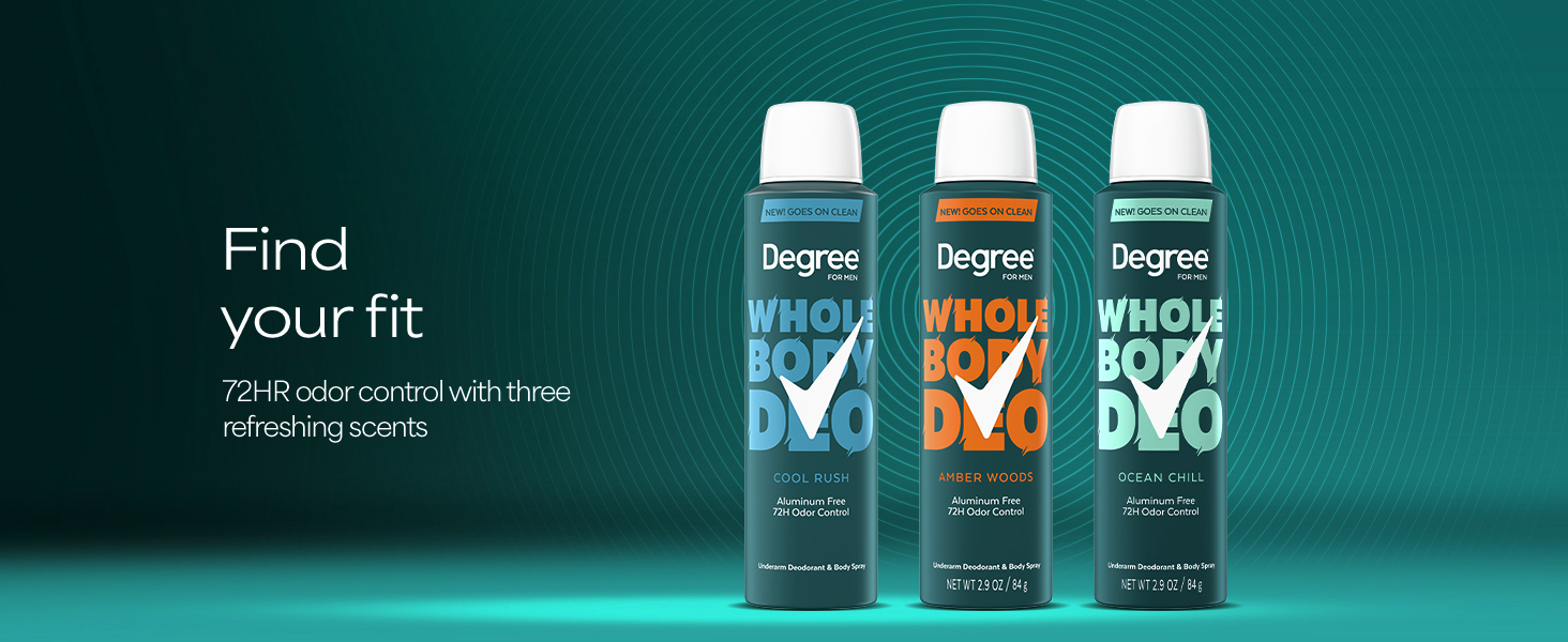 Degree whole body deodorant