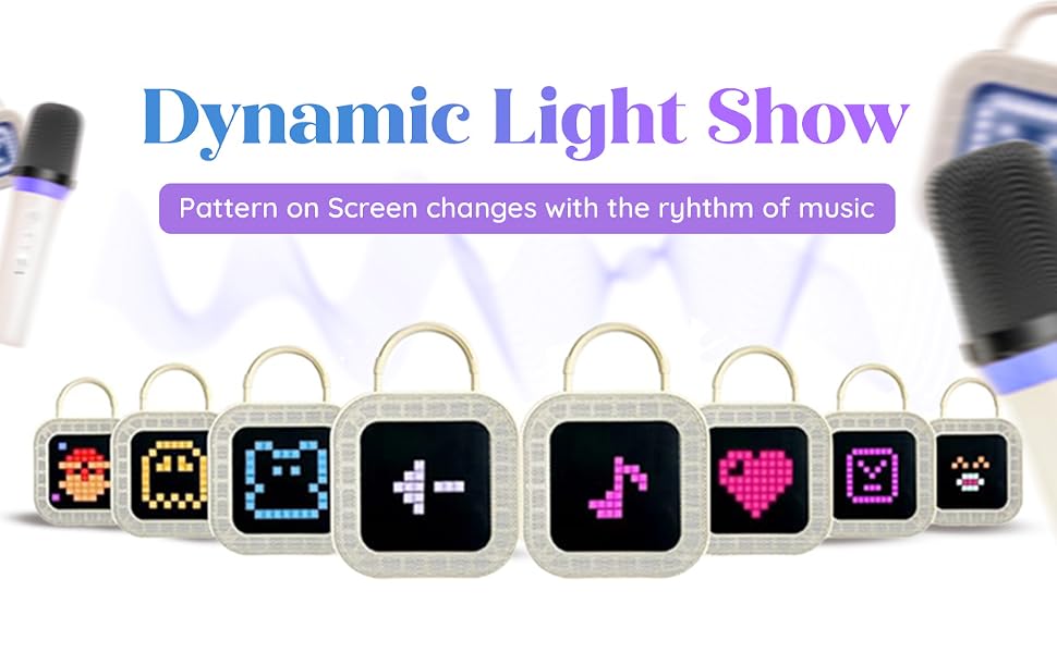 Ellytra Karaoke Machine with Led Dynamic Light Show