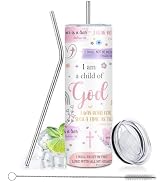 Christian Gift for Women - Tumbler 20oz I Am a Child of God Cup Tumbler, Inspirational Religious ...
