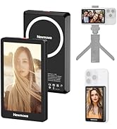 Newmowa Black Magnetic Phone Vlog Selfie Monitor Screen, 1080P Wireless Recording, Using Phone Re...
